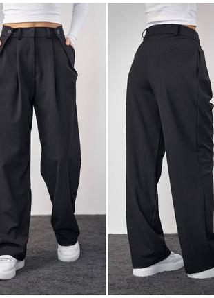 Женские брюки палаццо с интересным кроем / весна 20246 фото