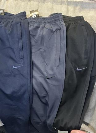 Мужские спортивные штаны nike,  спортивные штаны прямые чёрные еластик , спортивные штаны ткань дайвинг еластик, чёрные спортивные штаны4 фото