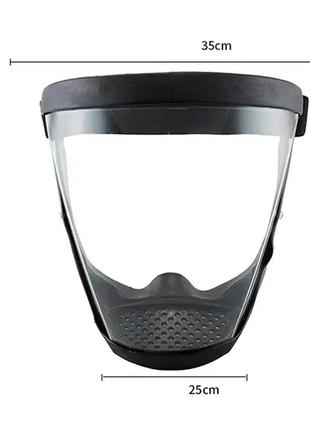Полнолицевая маска. защитная маска шиток от пыли воды грязи ветра защитная маска на лицо строительная.6 фото