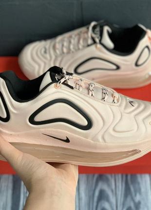 Распродажа! nike air max 720 кроссовки женские текстильные найк пудровые розовые весенние демисезонные низкие найк аэр макс с баллоном6 фото