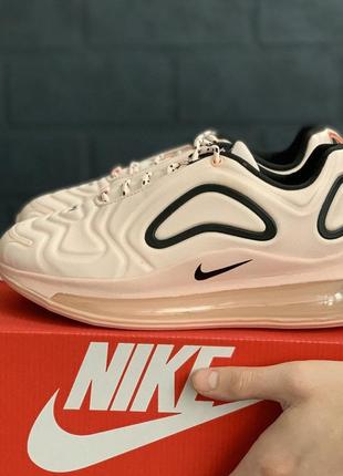 Распродажа! nike air max 720 кроссовки женские текстильные найк пудровые розовые весенние демисезонные низкие найк аэр макс с баллоном8 фото