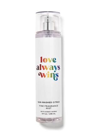 Парфумований спрей bath and body works "love always wins"