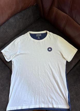 Бавовняна футболка converse all star оригінальна біла1 фото