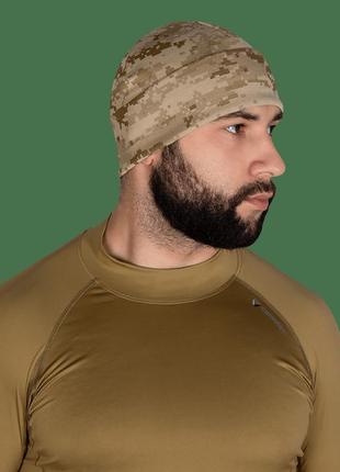 Демисезонная шапка watch cap digital desert с отворотом