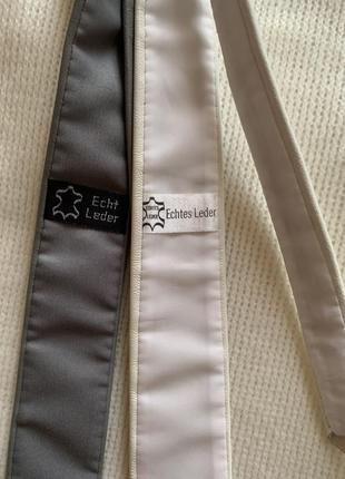 Шкіряна тоненька краватка жіноча галстук тренд сезону