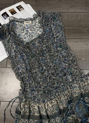 Оригинальное красивое мини платье zadig &amp; voltaire rimana print dress9 фото