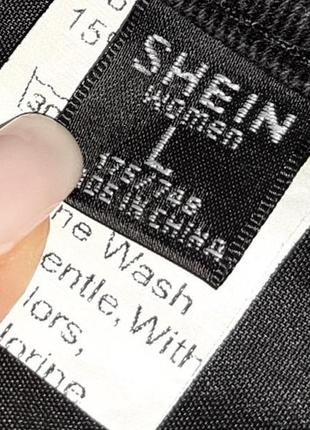 💝2+1=4 фирменные серо-черные джинсовые женские шорты высокая посадка shein, размер 48 - 507 фото