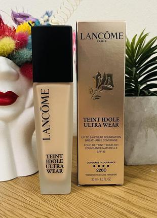 Оригинал стойкая тональная основа lancome teint ddole ultra wear 24h longwear foundation 220c