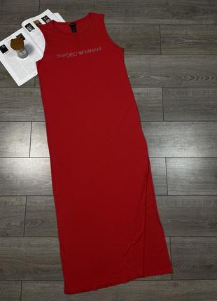 Хорошее оригинальное длинное платье emporio armani