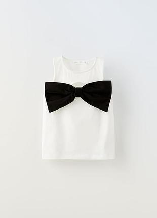 Майка з бантом zara