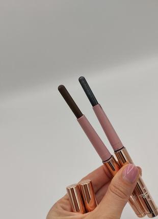 Mally xo evercolor shadow stick steel, charcoal 1.6 г тіні, підводка5 фото