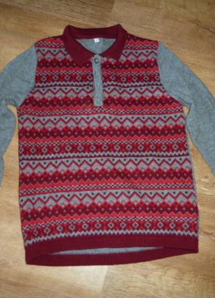 Marks&spencer шерстяной свитер на 7-8 лет2 фото