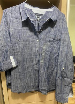 Рубашка рубашка блуза tommy hilfiger оригинал новая с бирками