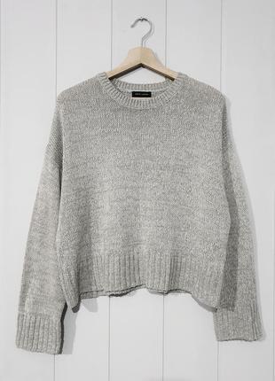 Легкий свитер new look минималистичный оверсайз с широкими рукавами укороченный легкий4 фото