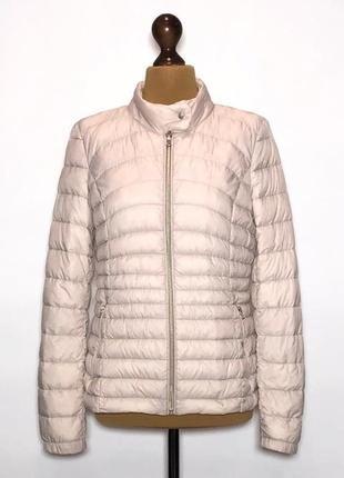 Ультратонкий пуховик в пудровой расцветке
