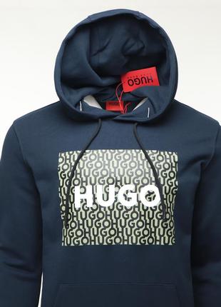 Чоловіча кофта худі hugo boss big logo [ s  ]3 фото