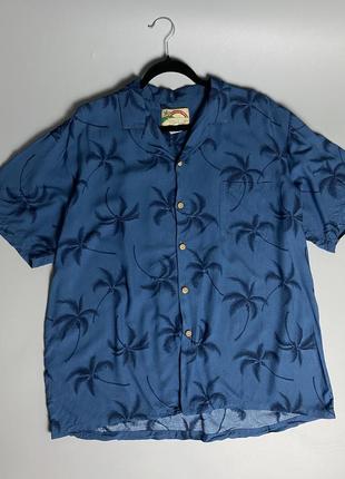 Рубашка летняя гавайка прикольная made in hawaii vintage rare aitem айтем