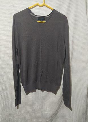 Т2. шовковий лляний базовий пуловер шовк льон4 фото