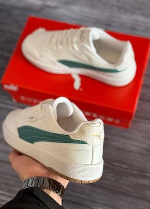 Puma court ultra lite white mint2 фото