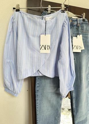 Джинсы и блуза, рубашка zara 13-14 лет, xxs, xs2 фото