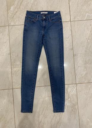 Джинсы брюки levis levi’s 710 super skinny скинни женские2 фото
