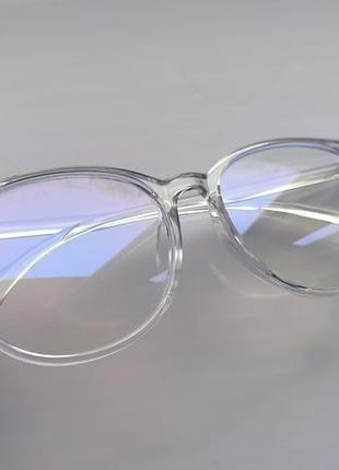 Имиджевые прозрачные очки 2024 с защитой унисекс5 фото