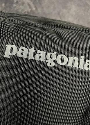 Месенджер чорний patagonia сумка через плече з тканини патагонія, барсетка повсякденна середня9 фото