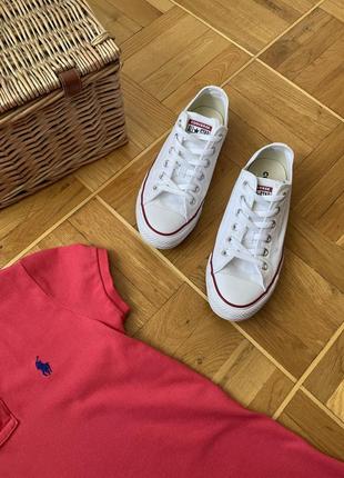 Легендарные классические кеды converse all star белого цвета, как новые