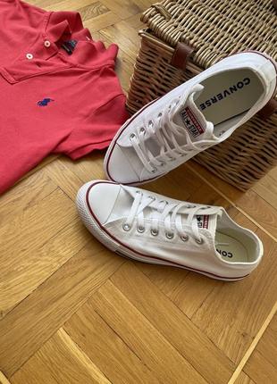 Легендарні класичні кеди converse all star білого кольору, як нові2 фото