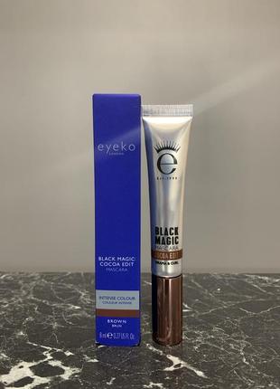 Коричнева туш eyeko black magic mascara cocoa edition3 фото