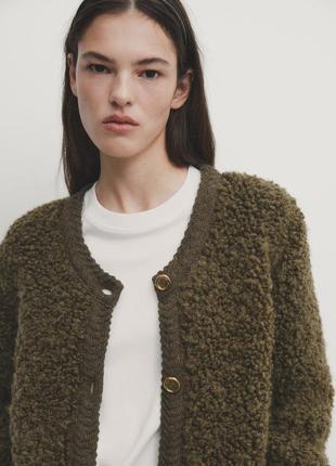 Кардиган massimo dutti bouclé s оригінал5 фото