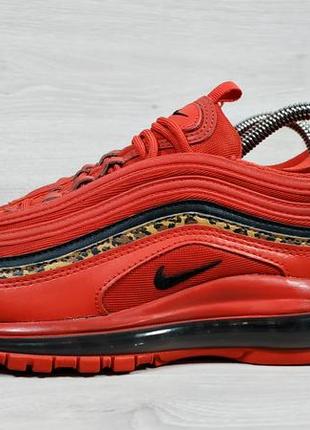 Женские кроссовки nike air max 97 leopard pack red, оригинал, размер 36.59 фото