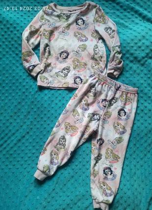 Пижама велюровая принцессы 92/98