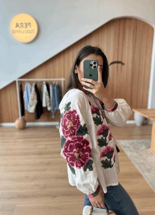 Шикарна блуза вишиванка жіноча сорочка