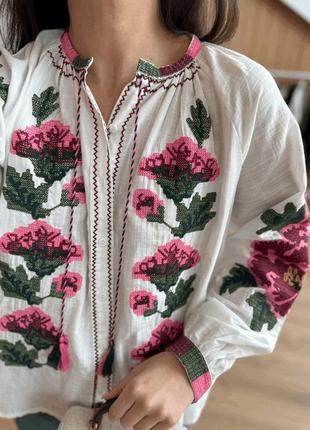 Шикарна блуза вишиванка жіноча сорочка2 фото