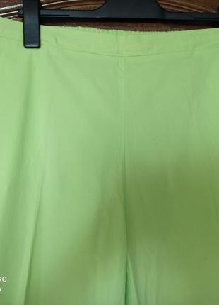 Blukey италия стильные летние брюки палаццо р. 48-54 пот 48-53 см, резинка сзади6 фото