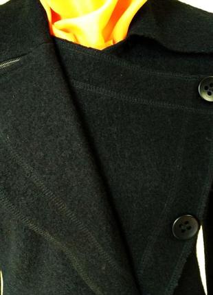 Стильное  женское пальто из буклированной шерсти4 фото