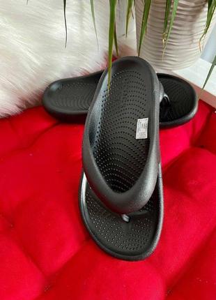 В'єтнамки крокс crocs mellow flip black чорні крокси чоловічі жіночі фліпи унісекс шлепанці3 фото