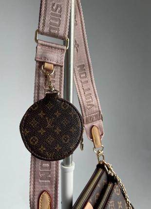 Louis vuitton, multi pochette pink4 фото