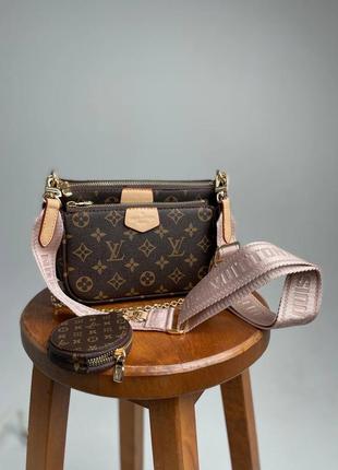 Louis vuitton, multi pochette pink1 фото