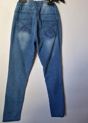 Нарядные джинсы женские джеггинсы пайетки y.f.k.7 фото