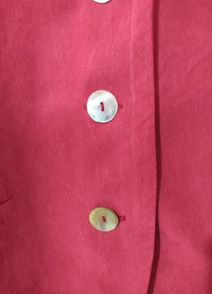 Винтажный шелковый пиджак betty barclay (100% шелк)6 фото