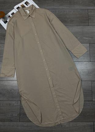 Медное платье рубашка h&amp;m из новых коллекций