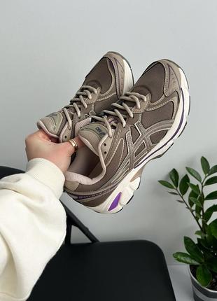 Кроссовки asics# 2160 'dark taupe purple' 🔥9 фото