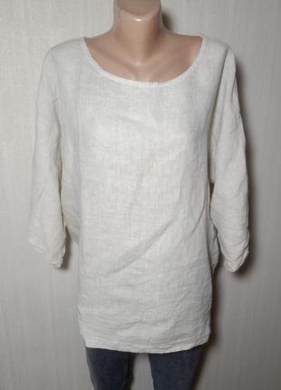 Блузка жіноча льон вільний крій. блуза льон . жіноча блуза2 фото