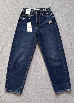 It’s basic джинсы мом момы базовые широкие синие деним классические1 фото
