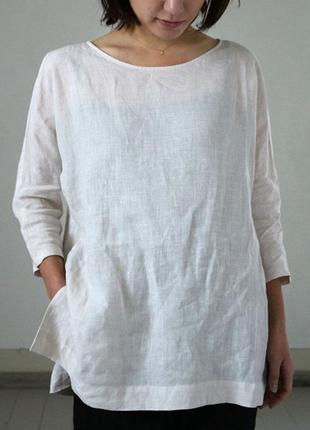 Блузка жіноча льон вільний крій. блуза льон . жіноча блуза