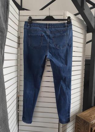 Штани джинси сині скіні джинсові скінні жіночі 48 l3 фото