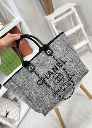 Стильная сумка шоппер chanel lux