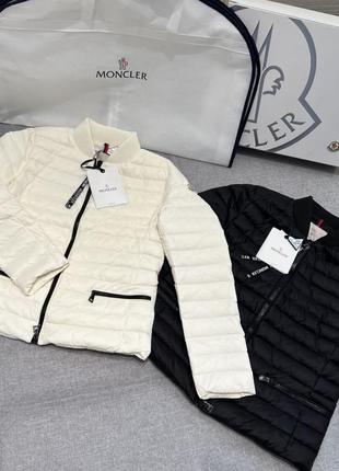 Moncler blanca ivory xs,s светлые и чёрные